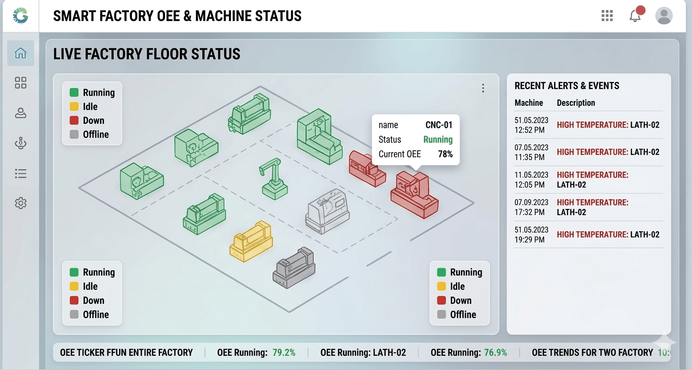 ระบบ Monitoring Status Machine
