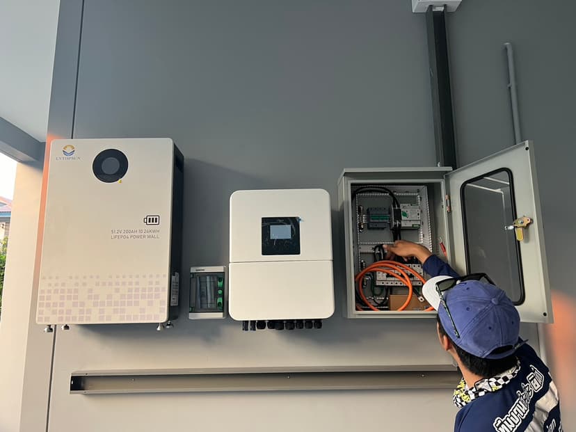 งานติดตั้งไฟฟ้าตัวอย่าง 2