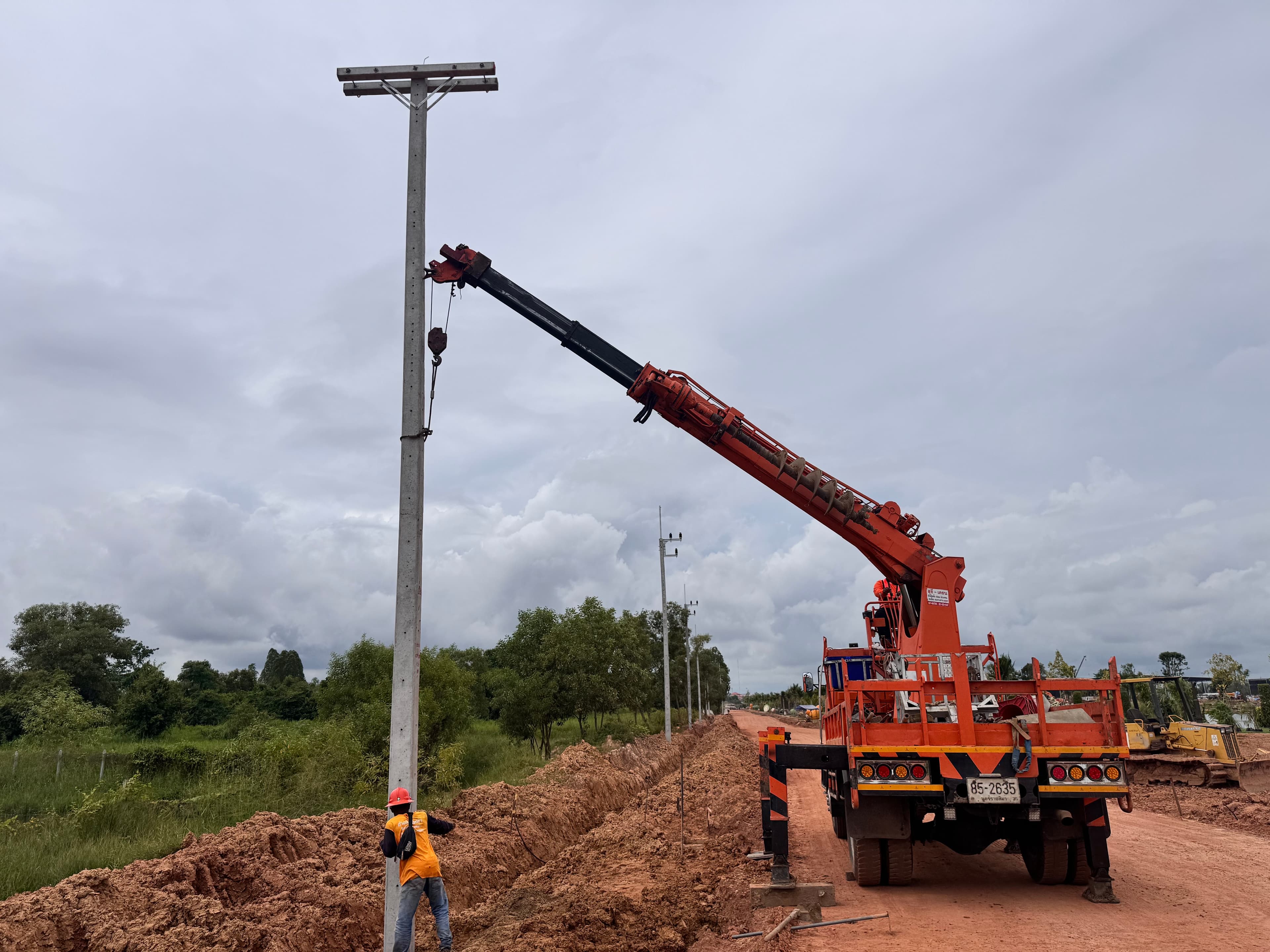 งานระบบสายส่งไฟฟ้าแรงสูง 22 KV